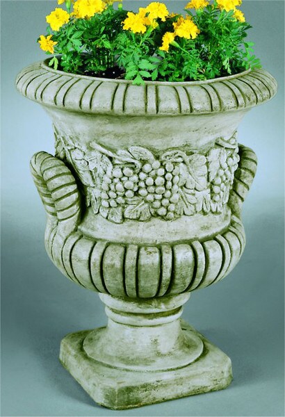 Grape Italian Vase Handles Winery Vineyard Decorative Pots Urns